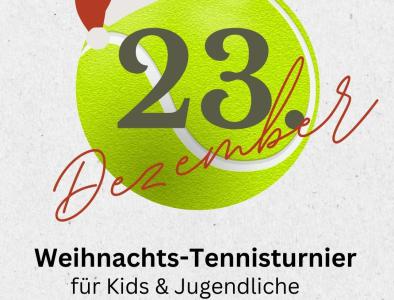 Weihnachts-Tennisturnier für Kids und Jugendliche